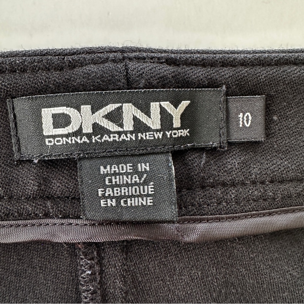 DKNY Black Ankle Pants, high waisted, skinny, stretch cotton blend - Picture 11 of 13